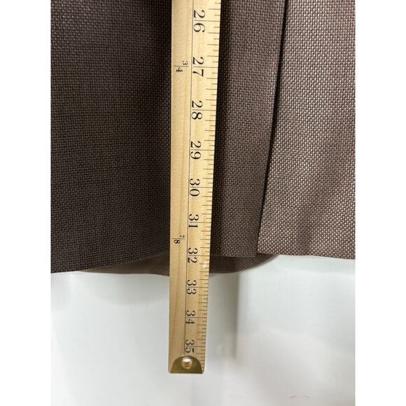 Turnbury Men’s Blazer 44L Brown Wool Silk Blend Sport Coat Two-Button Jacket - Picture 6 of 9